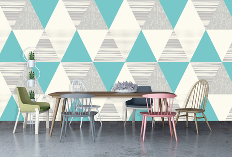 Papel de Parede Triangulo Grande – Tiffany